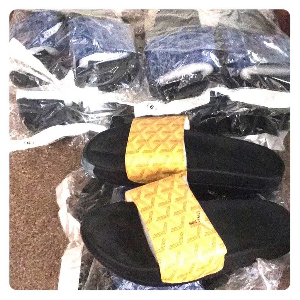 Custom goyard slides (6 pairs)